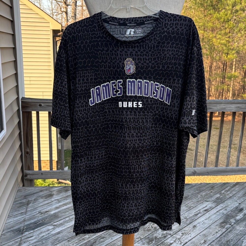 Russell Athletic James Madison university Dukes Men's Jersey tshirt polyester XL
